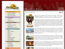 Tablet Screenshot of manilastay.com